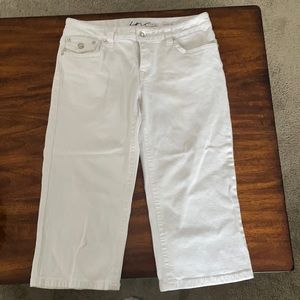 Inc Denim white Capri